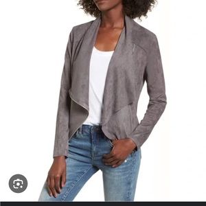 NEW BLANKNYC Suede cardigan/jacket size Small GREY